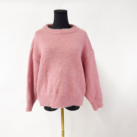 BUBBLE GUM PINK KNIT SWEATER SIZE SMALL - Picture 1 of 4
